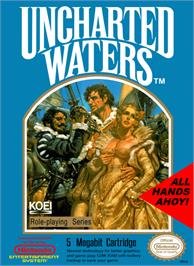 Box cover for Uncharted Waters on the Nintendo NES.