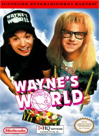 Box cover for Wayne's World on the Nintendo NES.