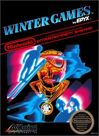 Box cover for Winter Games on the Nintendo NES.