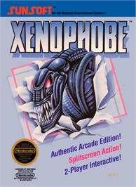 Box cover for Xenophobe on the Nintendo NES.
