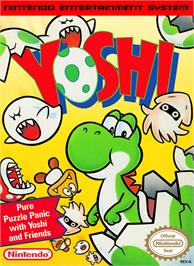 Box cover for Yoshi on the Nintendo NES.