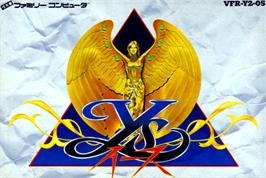 Box cover for Ys on the Nintendo NES.