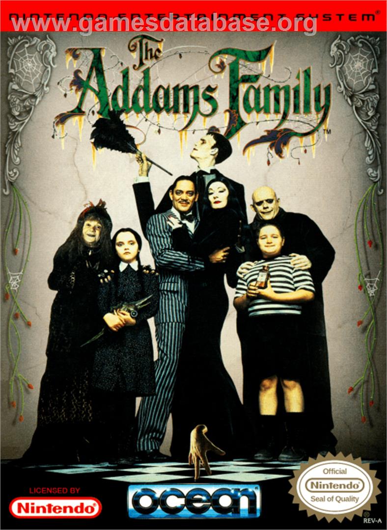Addams Family, The - Nintendo NES - Artwork - Box