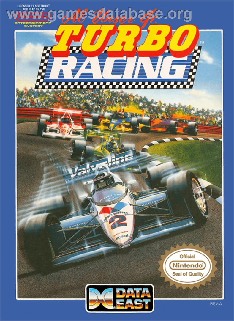 Al Unser Jr. Turbo Racing - Nintendo NES - Artwork - Box