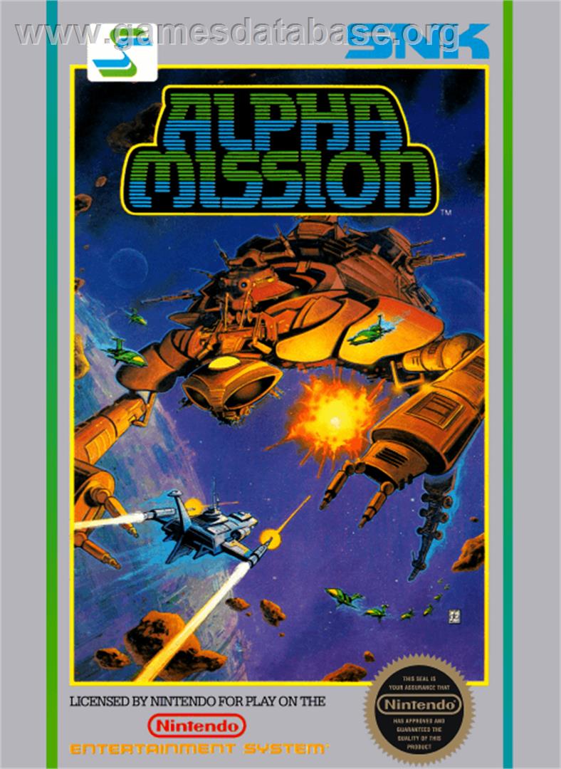 Alpha Mission - Nintendo NES - Artwork - Box