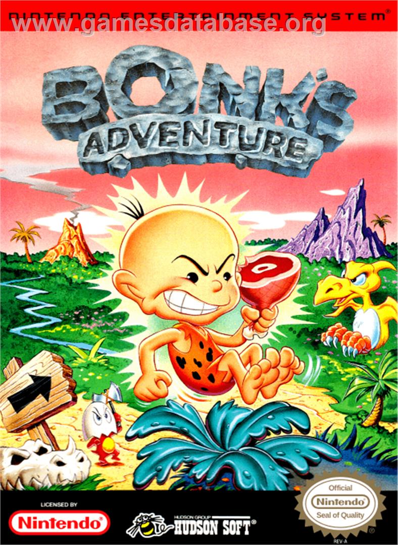 B.C. Kid / Bonk's Adventure / Kyukyoku!! PC Genjin - Nintendo NES - Artwork - Box