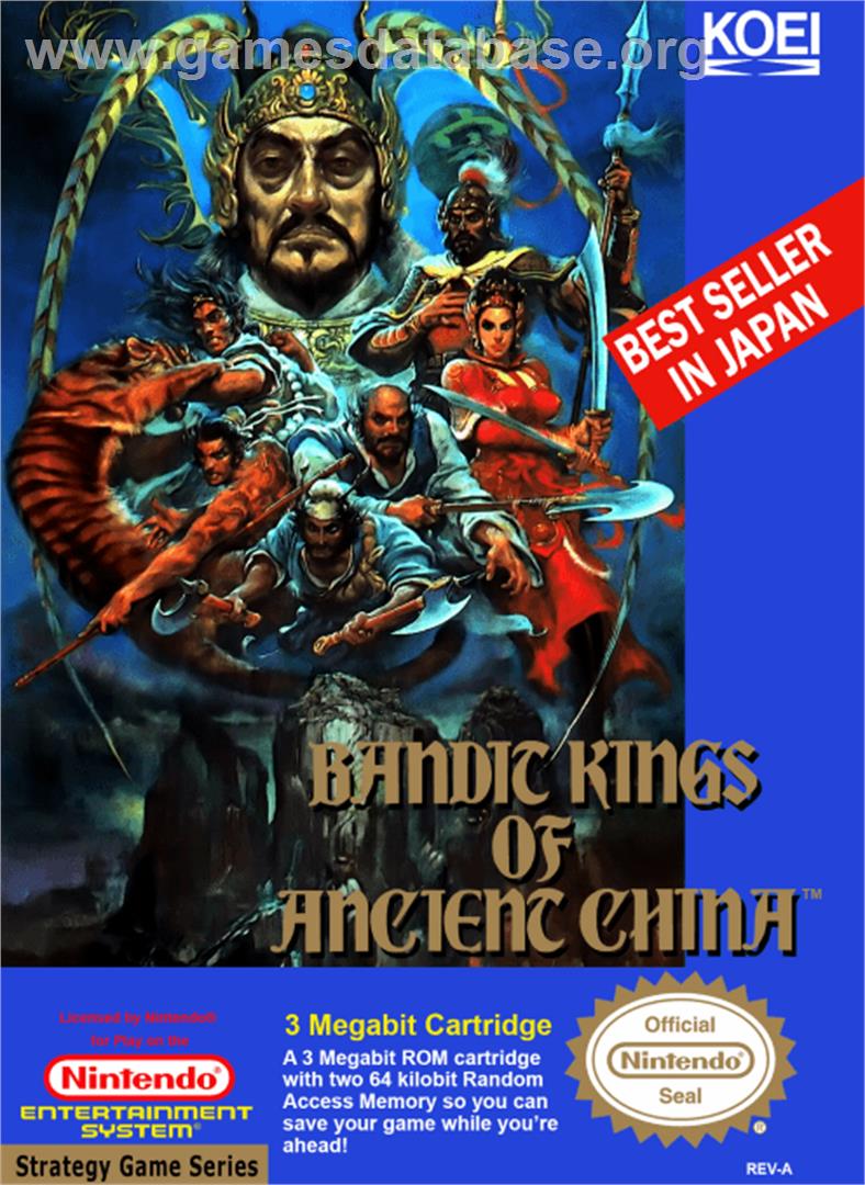 Bandit Kings of Ancient China - Nintendo NES - Artwork - Box