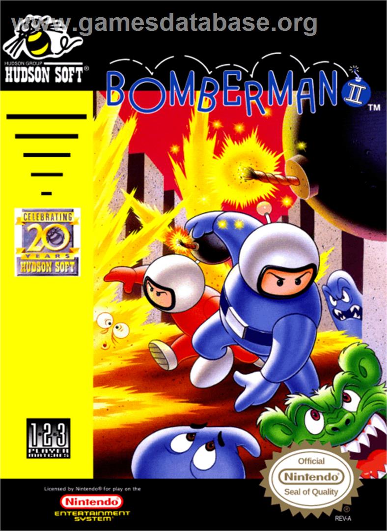 Bomberman 2 - Nintendo NES - Artwork - Box