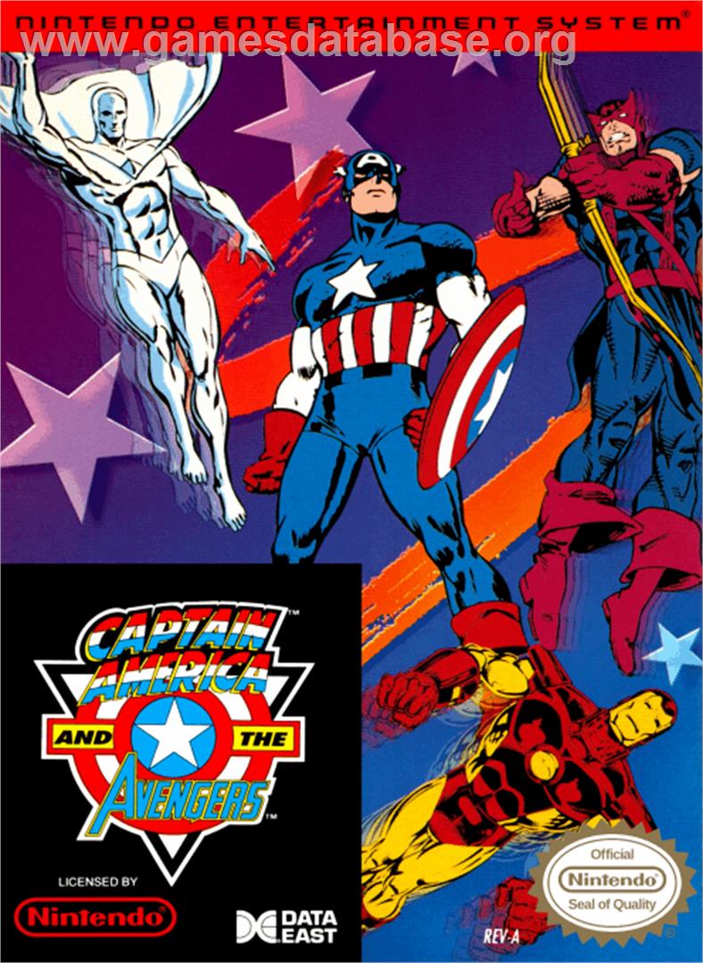 Captain America and The Avengers - Nintendo NES - Artwork - Box