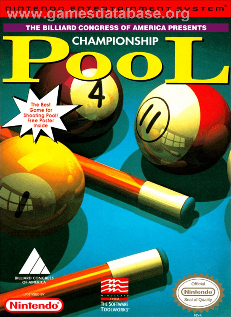 Championship Pool - Nintendo NES - Artwork - Box