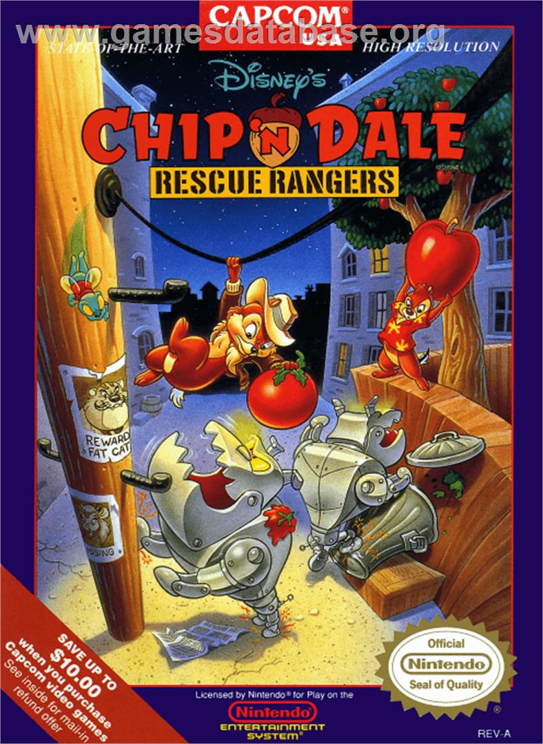 Chip'n Dale: Rescue Rangers - Nintendo NES - Artwork - Box