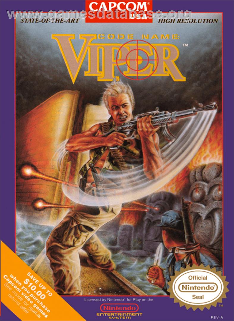 Code Name: Viper - Nintendo NES - Artwork - Box