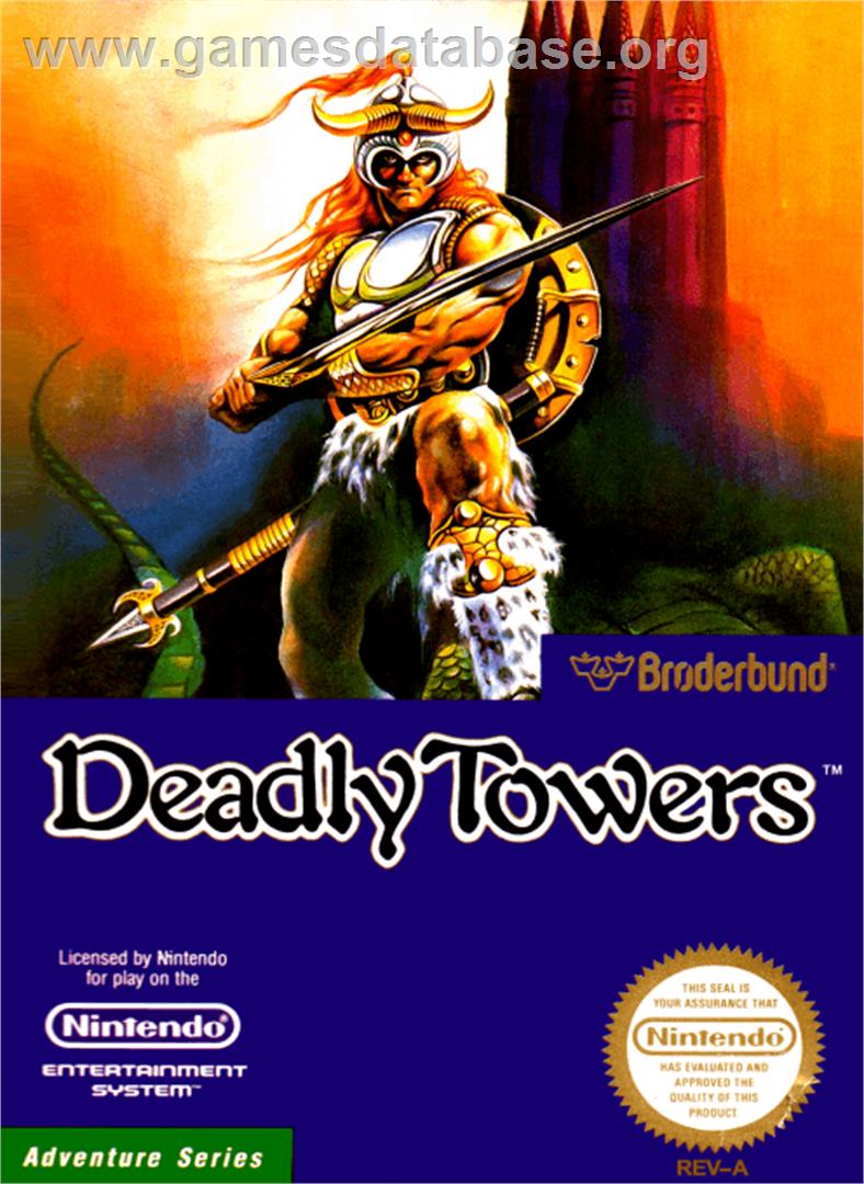 Deadly Towers - Nintendo NES - Artwork - Box