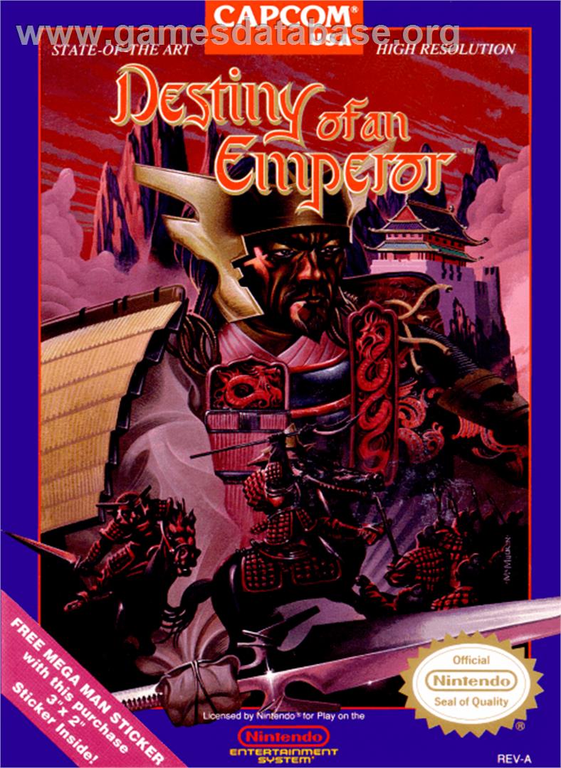 Destiny of an Emperor - Nintendo NES - Artwork - Box