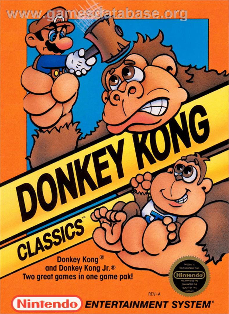 Donkey Kong Classics - Nintendo NES - Artwork - Box