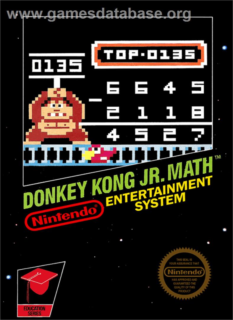 Donkey Kong Junior Math - Nintendo NES - Artwork - Box