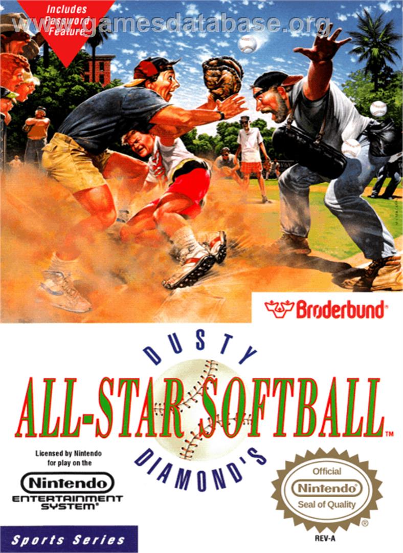 Dusty Diamond's All-Star Softball - Nintendo NES - Artwork - Box