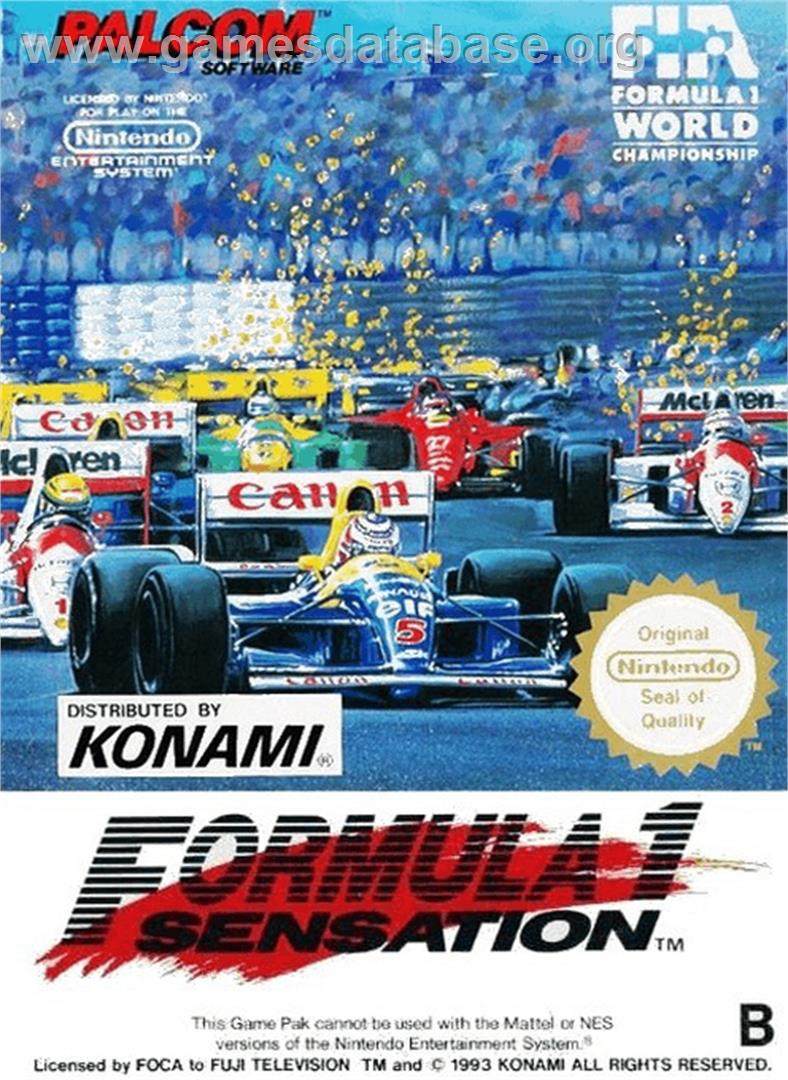 Formula 1 Sensation - Nintendo NES - Artwork - Box