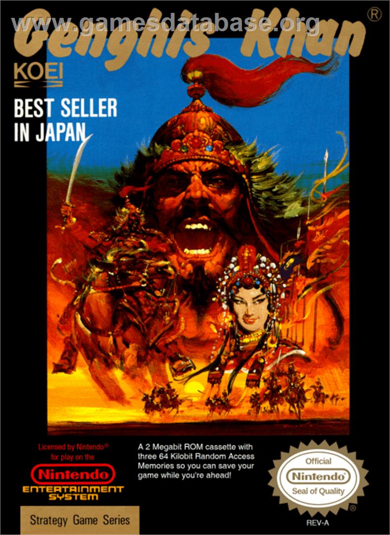 Genghis Khan - Nintendo NES - Artwork - Box