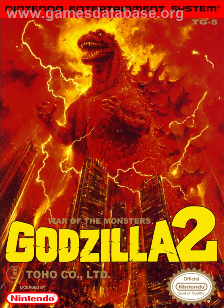 Godzilla 2: War of the Monsters - Nintendo NES - Artwork - Box