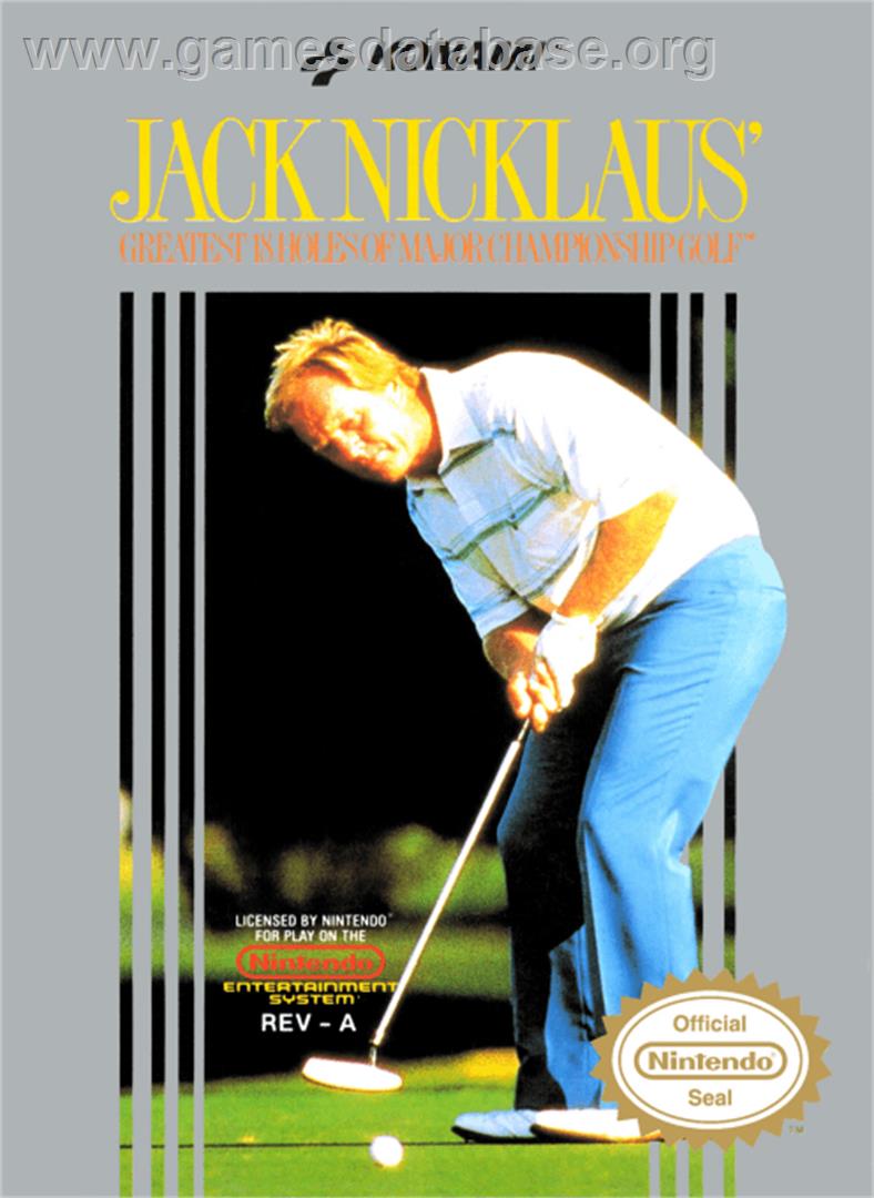 Jack Nicklaus' Greatest 18 Holes of Major Championship Golf - Nintendo NES - Artwork - Box