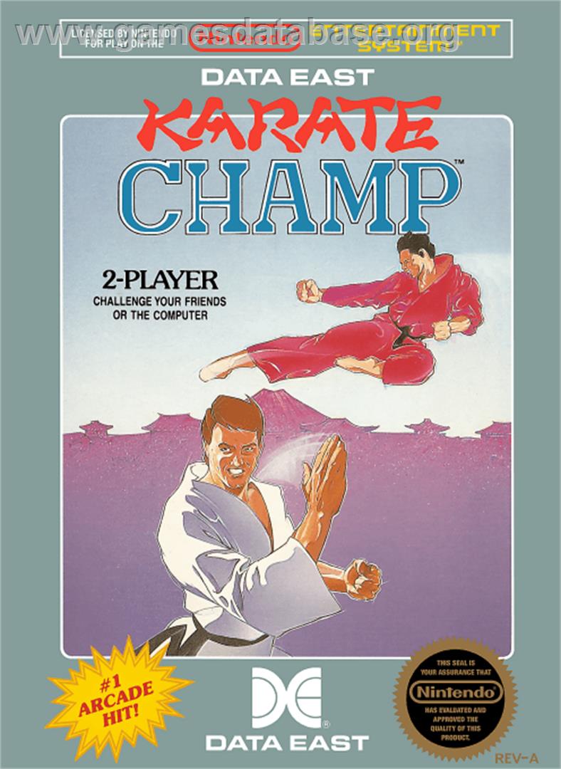 Karate Champ - Nintendo NES - Artwork - Box