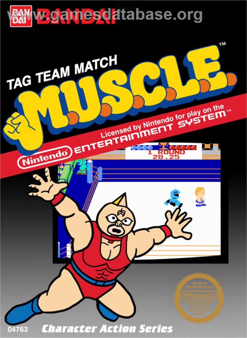 M.U.S.C.L.E: Tag Team Match - Nintendo NES - Artwork - Box