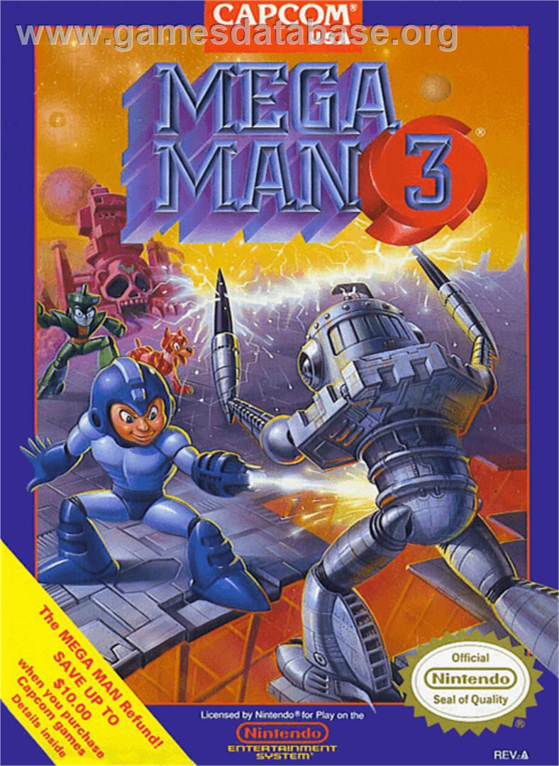 Mega Man III - Nintendo NES - Artwork - Box