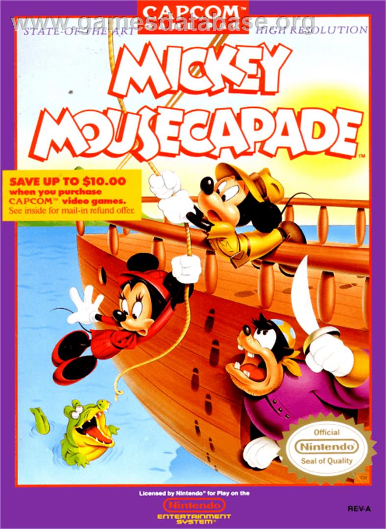 Mickey Mousecapade - Nintendo NES - Artwork - Box