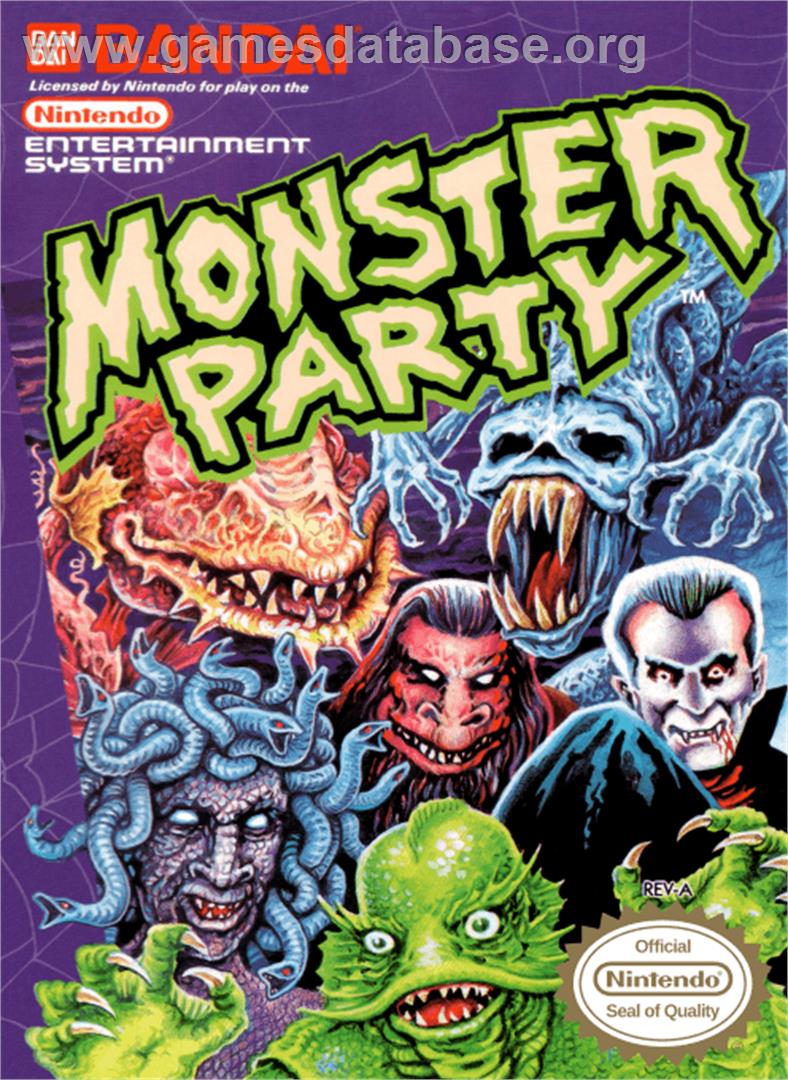 Monster Party - Nintendo NES - Artwork - Box