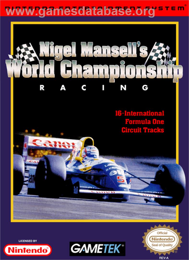 Nigel Mansell's World Championship - Nintendo NES - Artwork - Box