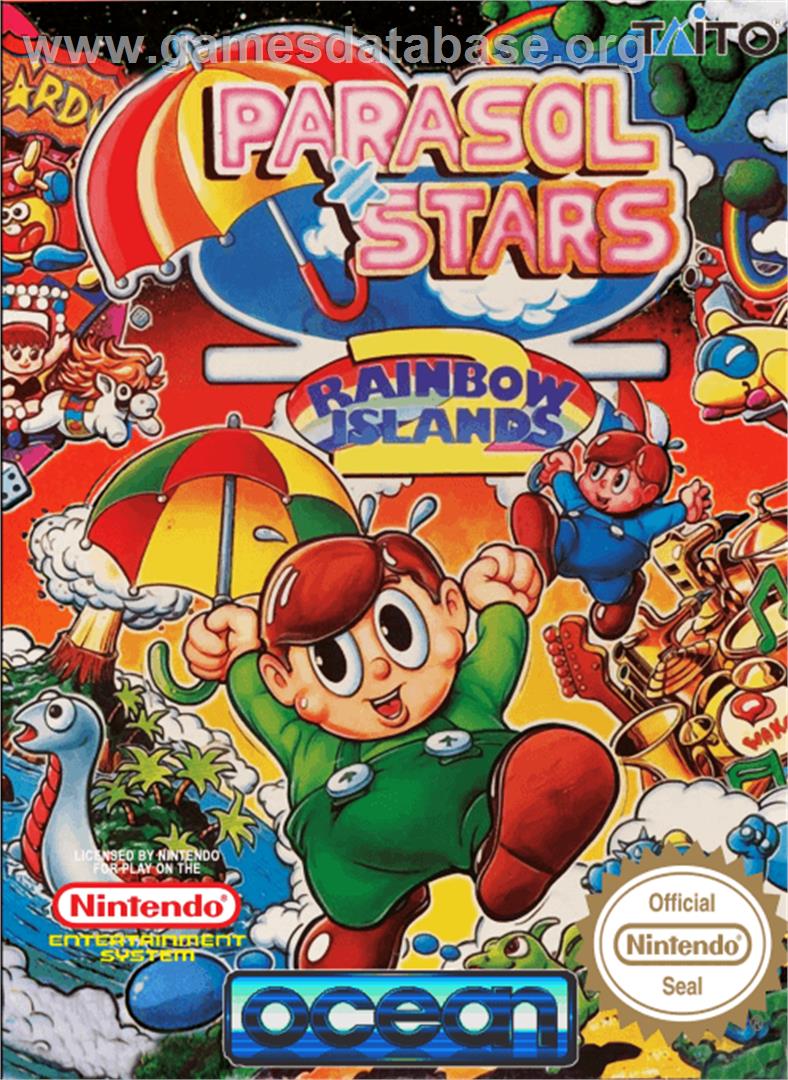 Parasol Stars: The Story of Bubble Bobble 3 - Nintendo NES - Artwork - Box