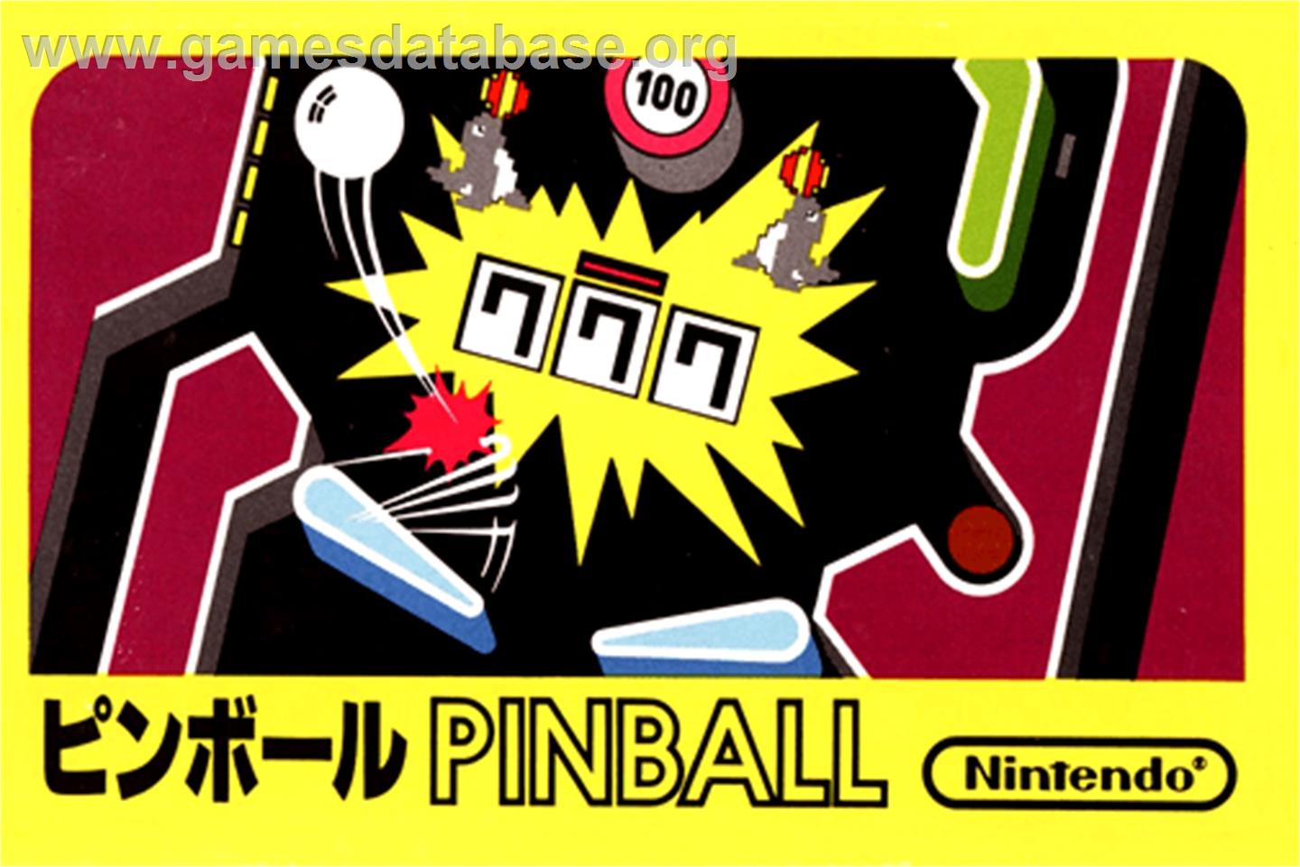 Pinball - Nintendo NES - Artwork - Box