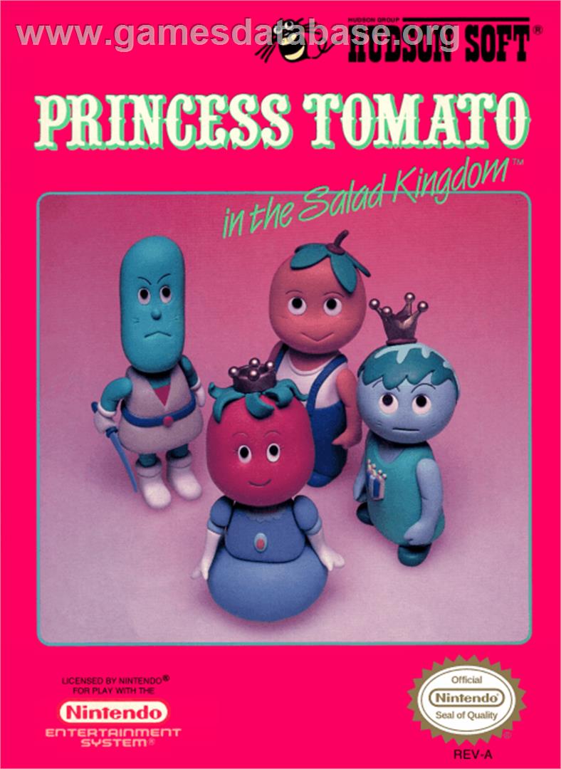Princess Tomato in the Salad Kingdom - Nintendo NES - Artwork - Box