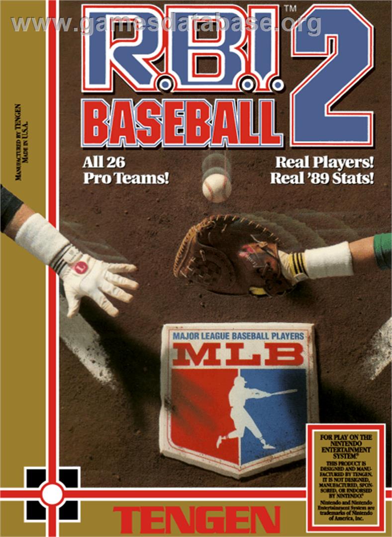 RBI Baseball 2 - Nintendo NES - Artwork - Box