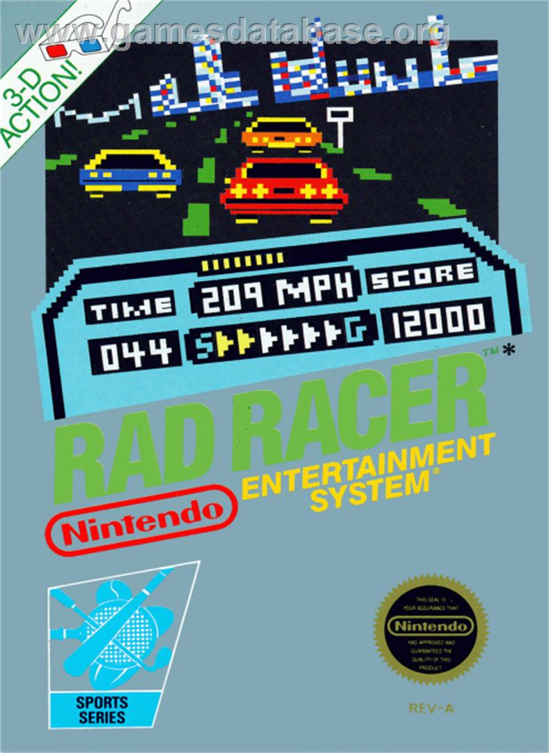 Rad Racer - Nintendo NES - Artwork - Box