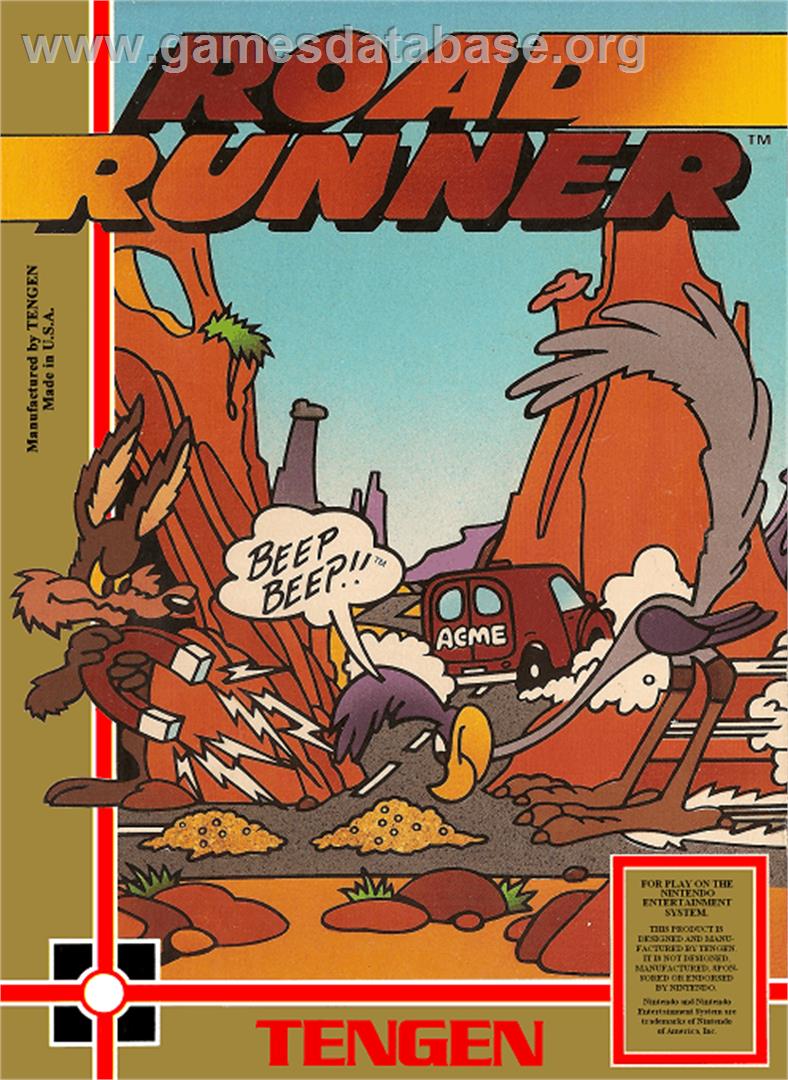 Road Runner - Nintendo NES - Artwork - Box