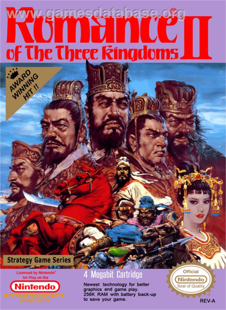 Romance of the Three Kingdoms 2 - Nintendo NES - Artwork - Box