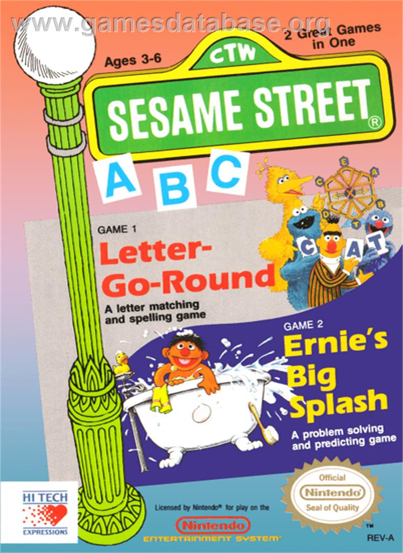 Sesame Street A B C - Nintendo NES - Artwork - Box