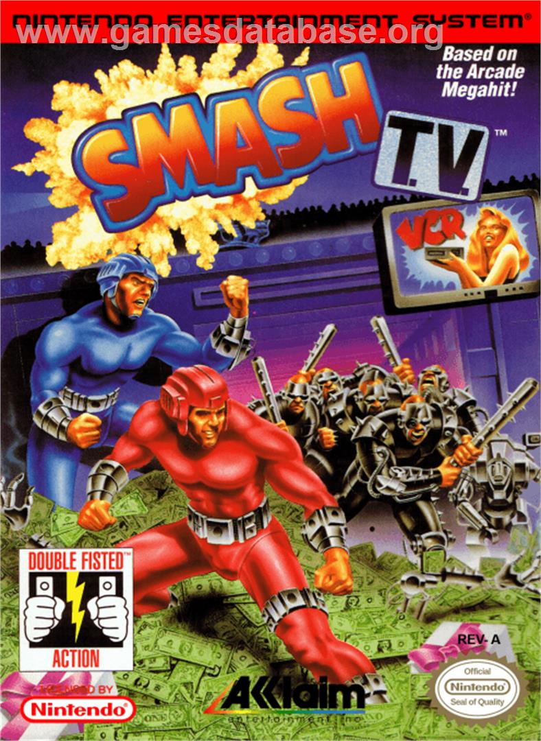 Smash T.V. - Nintendo NES - Artwork - Box