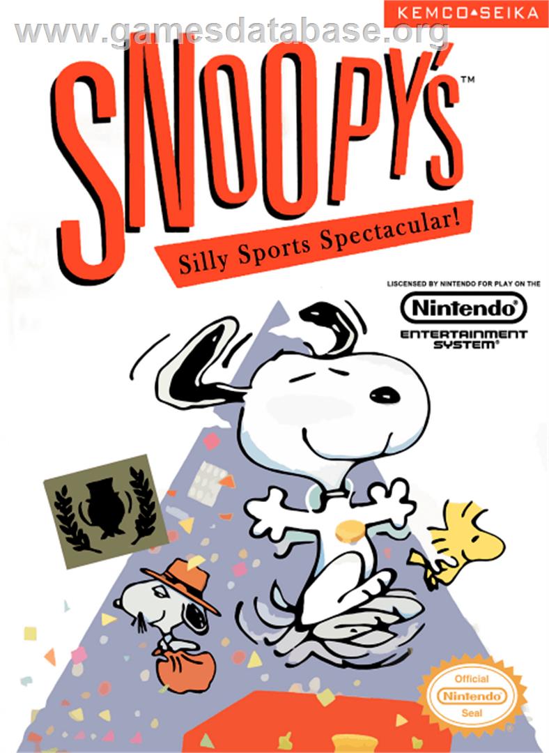 Snoopy's Silly Sports Spectacular - Nintendo NES - Artwork - Box