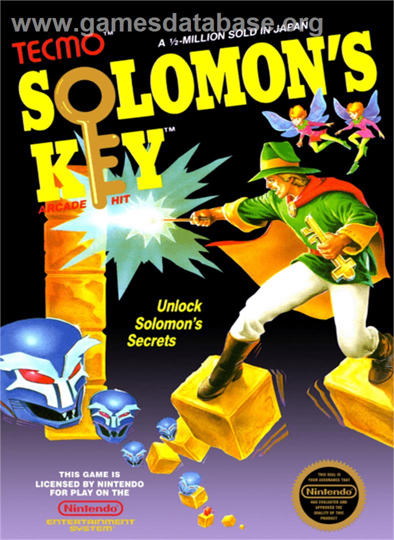 Solomon's Key - Nintendo NES - Artwork - Box