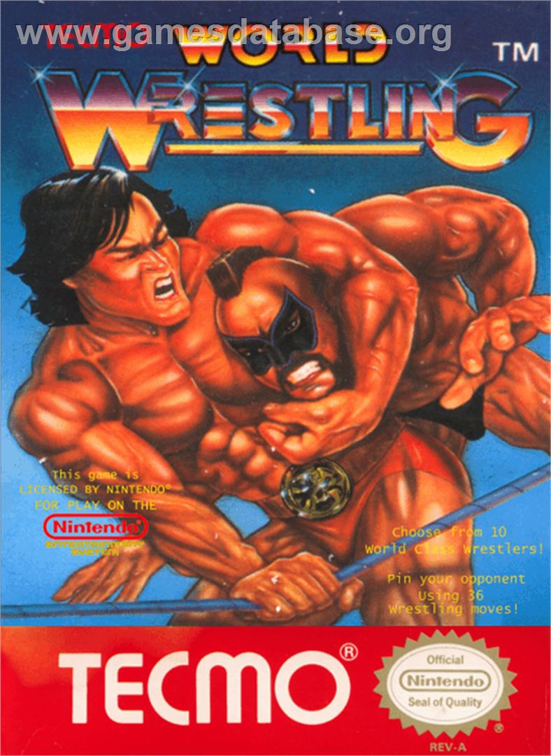 Tecmo World Wrestling - Nintendo NES - Artwork - Box