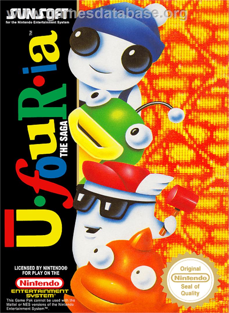 Ufouria: The Saga - Nintendo NES - Artwork - Box
