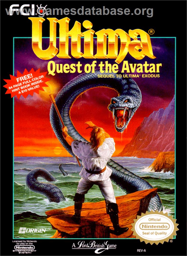 Ultima IV: Quest of the Avatar - Nintendo NES - Artwork - Box