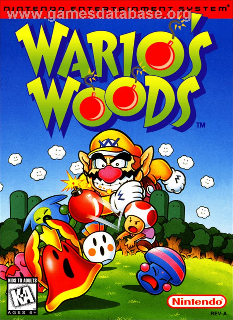 Wario's Woods - Nintendo NES - Artwork - Box