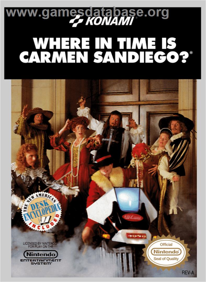 Where in Time is Carmen Sandiego - Nintendo NES - Artwork - Box