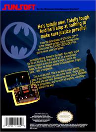 Box back cover for Batman: The Video Game on the Nintendo NES.