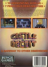 Box back cover for Castle of Deceit on the Nintendo NES.