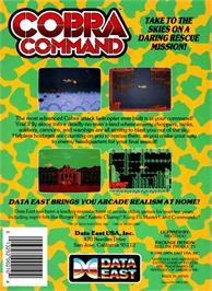 Box back cover for Cobra-Command on the Nintendo NES.